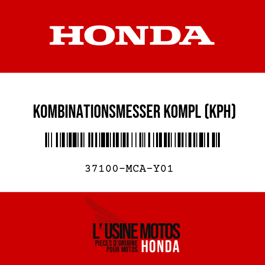 image de 37100-MCA-Y01 KOMBINATIONSMESSER KOMPL (KPH)