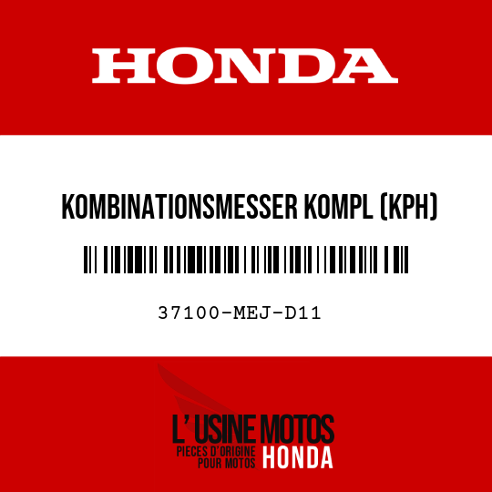 image de 37100-MEJ-D11 KOMBINATIONSMESSER KOMPL (KPH)