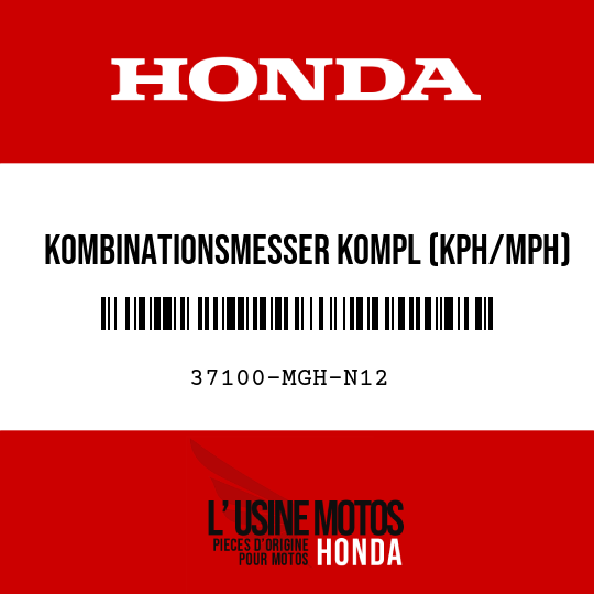 image de 37100-MGH-N12 KOMBINATIONSMESSER KOMPL (KPH/MPH)