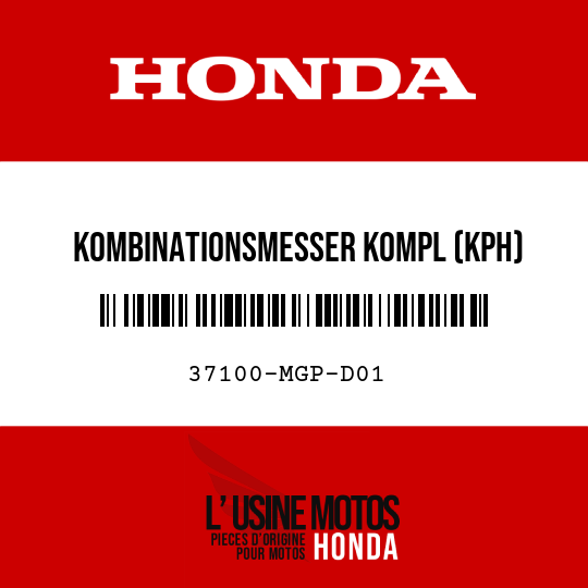 image de 37100-MGP-D01 KOMBINATIONSMESSER KOMPL (KPH)