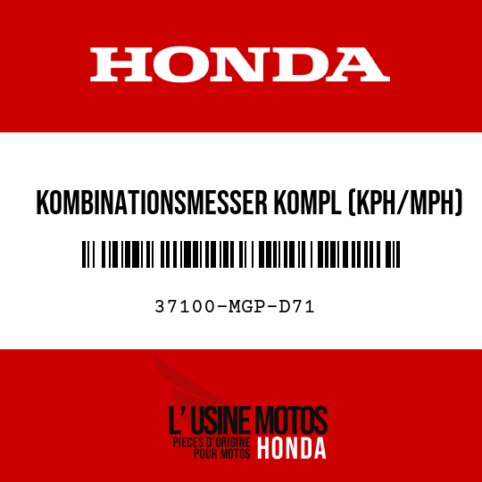 image de 37100-MGP-D71 KOMBINATIONSMESSER KOMPL (KPH/MPH)