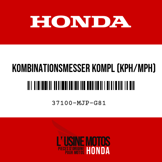 image de 37100-MJP-G81 KOMBINATIONSMESSER KOMPL (KPH/MPH)