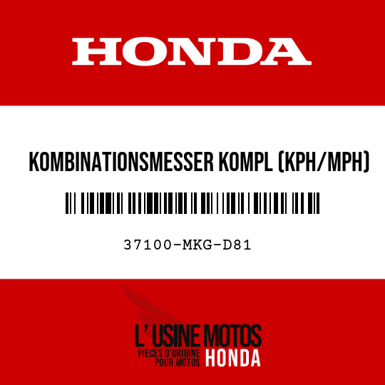 image de 37100-MKG-D81 KOMBINATIONSMESSER KOMPL (KPH/MPH) (NIPPON SEIKI)