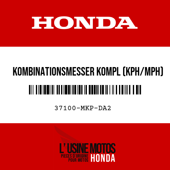 image de 37100-MKP-DA2 KOMBINATIONSMESSER KOMPL (KPH/MPH)