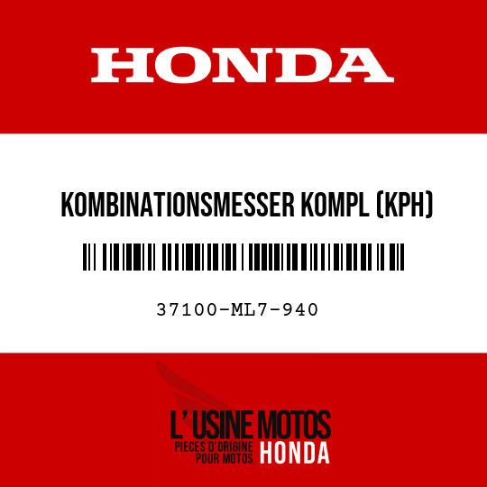 image de 37100-ML7-940 KOMBINATIONSMESSER KOMPL (KPH)