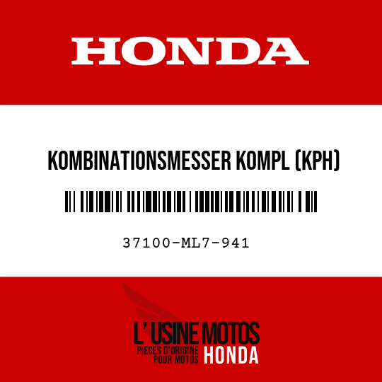 image de 37100-ML7-941 KOMBINATIONSMESSER KOMPL (KPH)