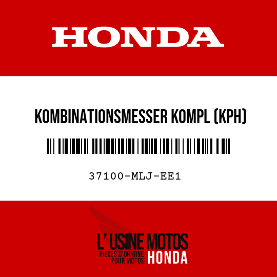 image de 37100-MLJ-EE1 KOMBINATIONSMESSER KOMPL (KPH)