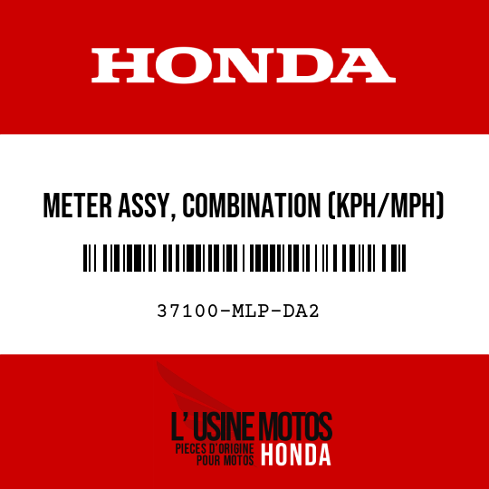 image de 37100-MLP-DA2 METER ASSY, COMBINATION (KPH/MPH)