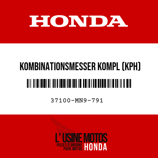image de 37100-MN9-791 KOMBINATIONSMESSER KOMPL (KPH)
