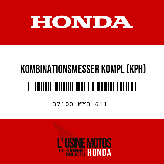 image de 37100-MY3-611 KOMBINATIONSMESSER KOMPL (KPH)