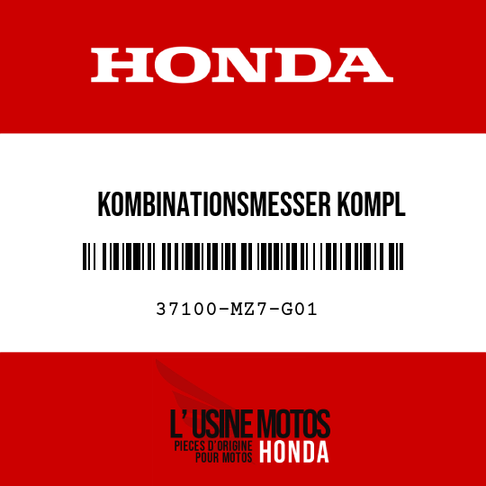 image de 37100-MZ7-G01 KOMBINATIONSMESSER KOMPL