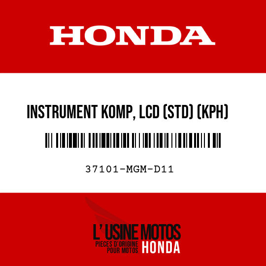 image de 37101-MGM-D11 INSTRUMENT KOMP, LCD (STD) (KPH)
