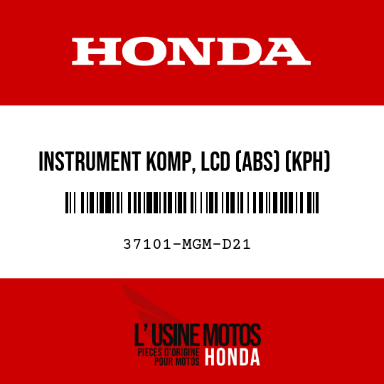image de 37101-MGM-D21 INSTRUMENT KOMP, LCD (ABS) (KPH)