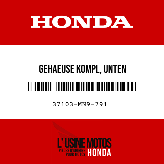 image de 37103-MN9-791 GEHAEUSE KOMPL, UNTEN