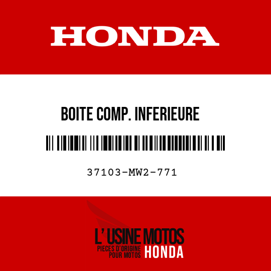 image de 37103-MW2-771 BOITE COMP. INFERIEURE
