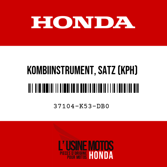 image de 37104-K53-DB0 KOMBIINSTRUMENT, SATZ (KPH)