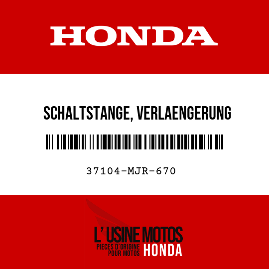 image de 37104-MJR-670 SCHALTSTANGE, VERLAENGERUNG