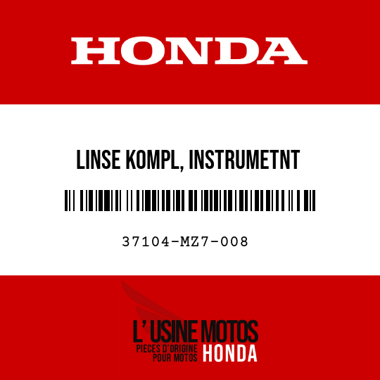 image de 37104-MZ7-008 LINSE KOMPL, INSTRUMETNT
