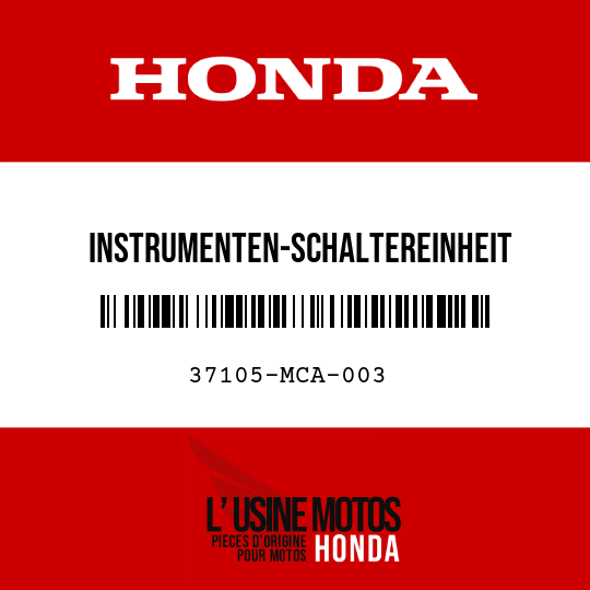image de 37105-MCA-003 INSTRUMENTEN-SCHALTEREINHEIT