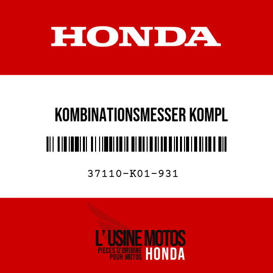 image de 37110-K01-931 KOMBINATIONSMESSER KOMPL