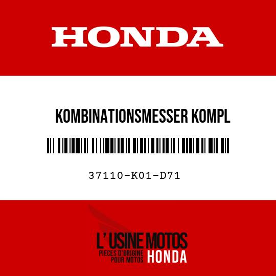 image de 37110-K01-D71 KOMBINATIONSMESSER KOMPL