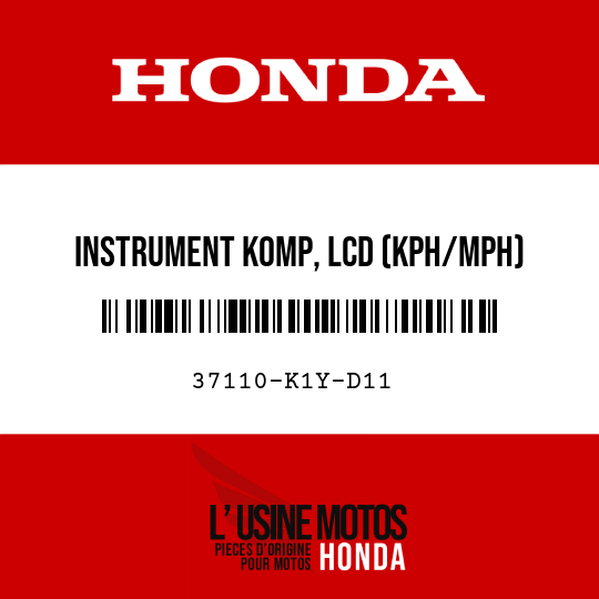 image de 37110-K1Y-D11 INSTRUMENT KOMP, LCD (KPH/MPH)