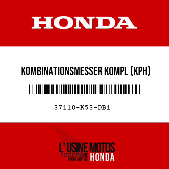 image de 37110-K53-DB1 KOMBINATIONSMESSER KOMPL (KPH)