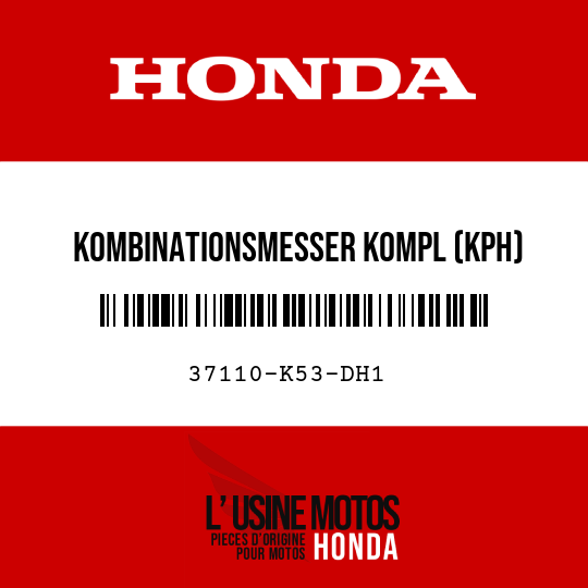 image de 37110-K53-DH1 KOMBINATIONSMESSER KOMPL (KPH)