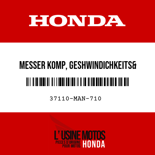 image de 37110-MAN-710 MESSER KOMP, GESHWINDICHKEITS& DREHZAHL