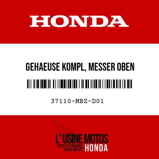 image de 37110-MBZ-D01 GEHAEUSE KOMPL, MESSER OBEN