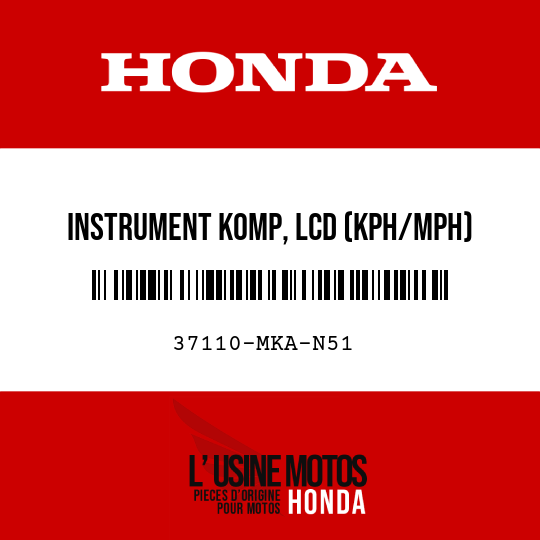 image de 37110-MKA-N51 INSTRUMENT KOMP, LCD (KPH/MPH)