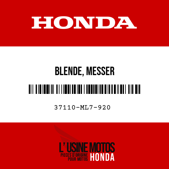 image de 37110-ML7-920 BLENDE, MESSER