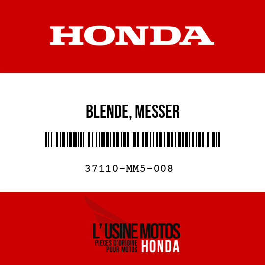 image de 37110-MM5-008 BLENDE, MESSER