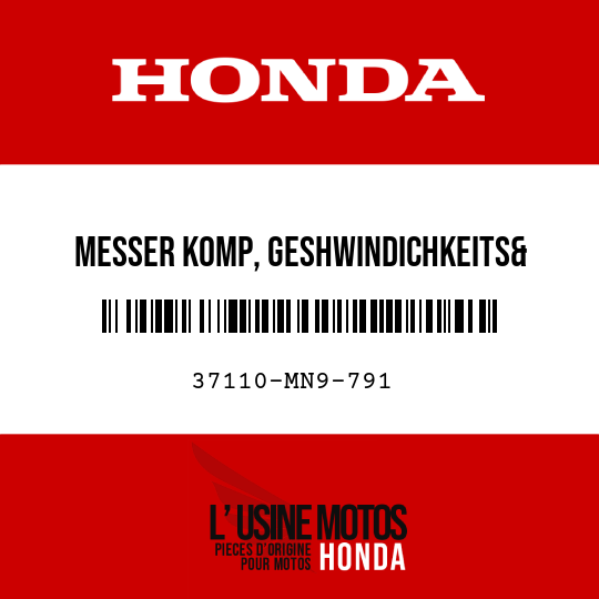 image de 37110-MN9-791 MESSER KOMP, GESHWINDICHKEITS& DREHZAHL (KPH)