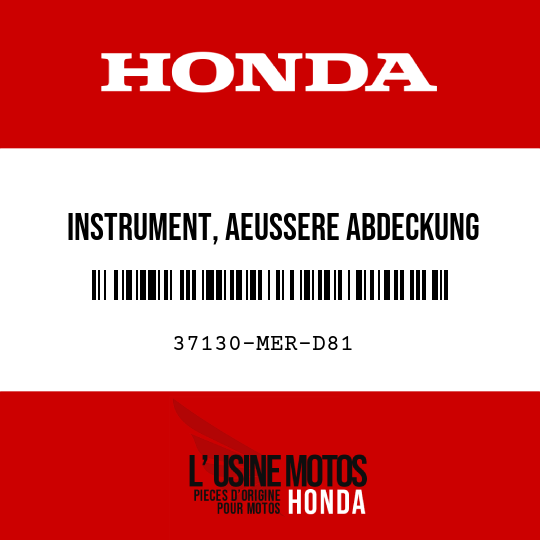 image de 37130-MER-D81 INSTRUMENT, AEUSSERE ABDECKUNG