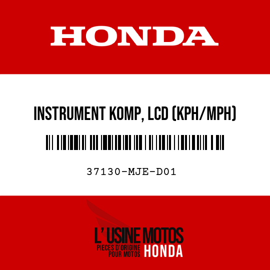 image de 37130-MJE-D01 INSTRUMENT KOMP, LCD (KPH/MPH)