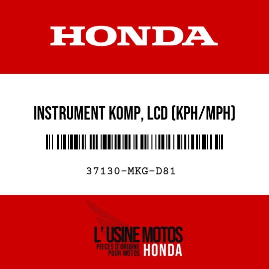 image de 37130-MKG-D81 INSTRUMENT KOMP, LCD (KPH/MPH)