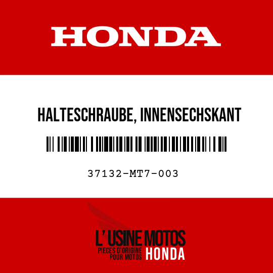 image de 37132-MT7-003 HALTESCHRAUBE, INNENSECHSKANT