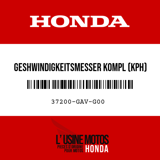 image de 37200-GAV-G00 GESHWINDIGKEITSMESSER KOMPL (KPH)