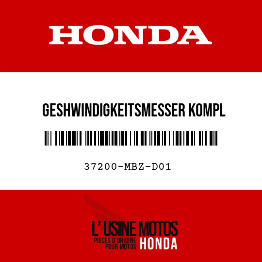 image de 37200-MBZ-D01 GESHWINDIGKEITSMESSER KOMPL