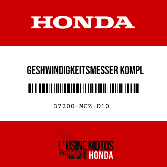 image de 37200-MCZ-D10 GESHWINDIGKEITSMESSER KOMPL