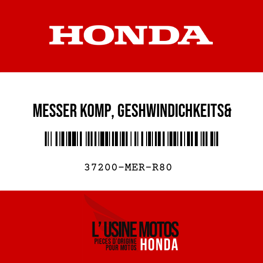 image de 37200-MER-R80 MESSER KOMP, GESHWINDICHKEITS& DREHZAHL