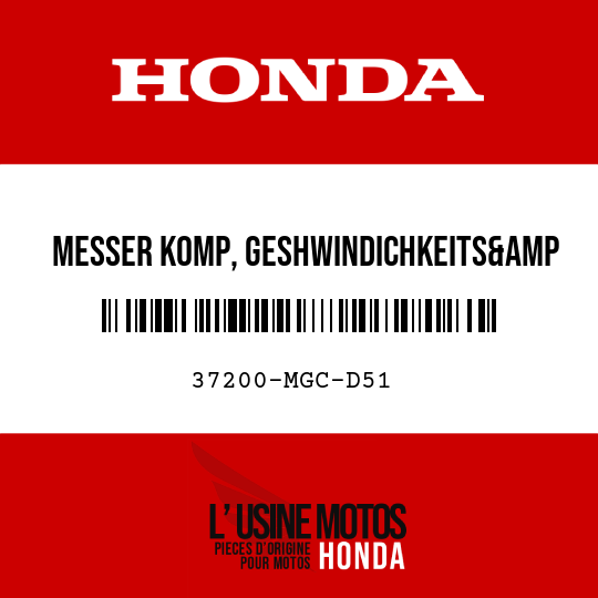 image de 37200-MGC-D51 MESSER KOMP, GESHWINDICHKEITS&amp DREHZAHL (KPH)