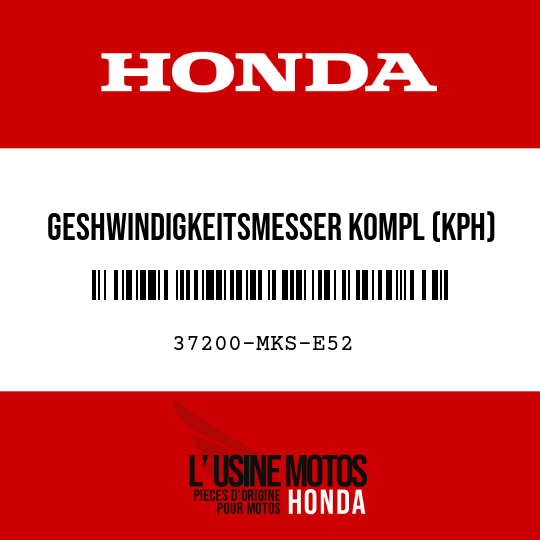 image de 37200-MKS-E52 GESHWINDIGKEITSMESSER KOMPL (KPH)