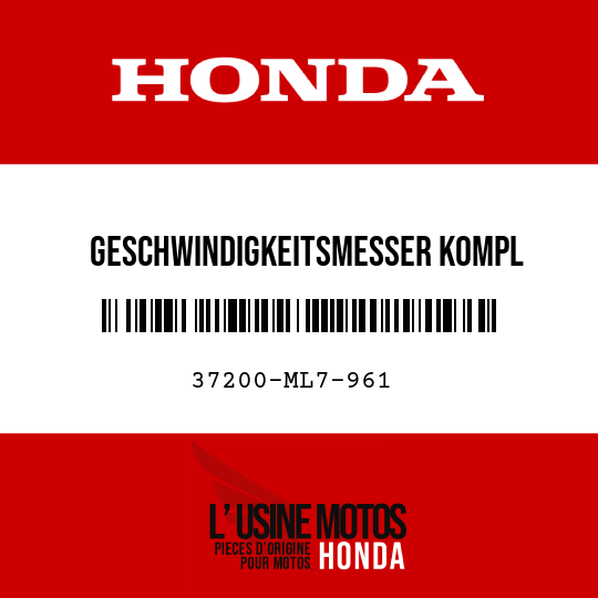 image de 37200-ML7-961 GESCHWINDIGKEITSMESSER KOMPL (KPH/MPH)