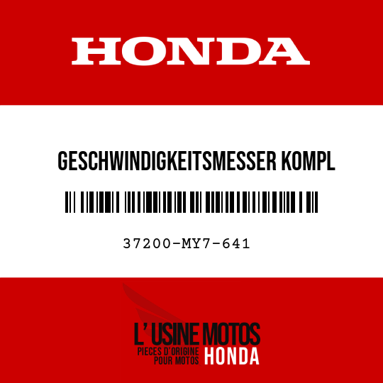 image de 37200-MY7-641 GESCHWINDIGKEITSMESSER KOMPL