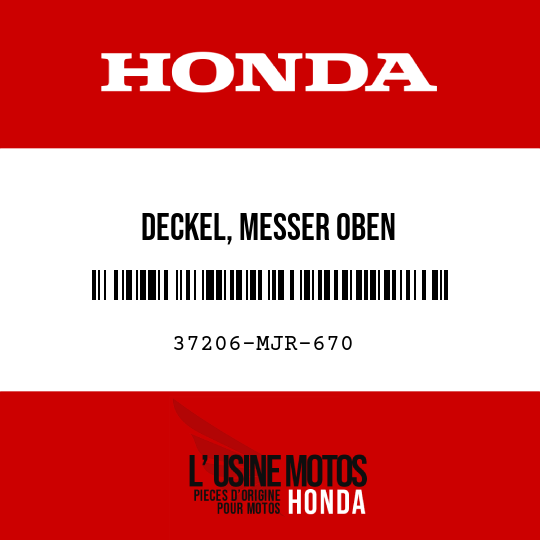 image de 37206-MJR-670 DECKEL, MESSER OBEN