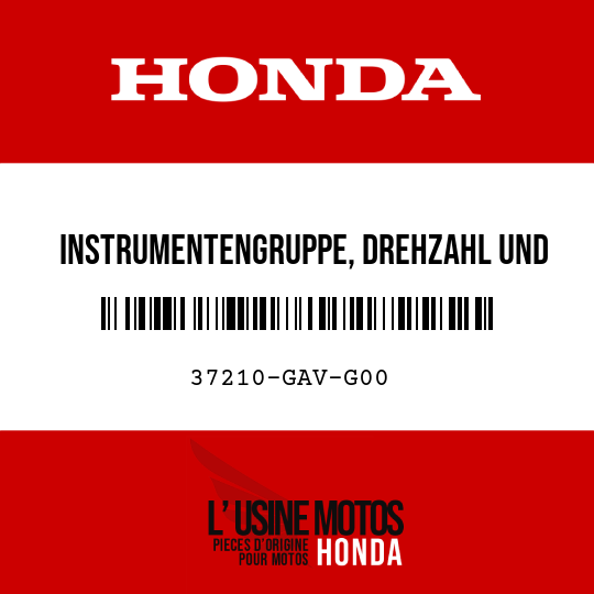 image de 37210-GAV-G00 INSTRUMENTENGRUPPE, DREHZAHL UND KRAFTSTOFF