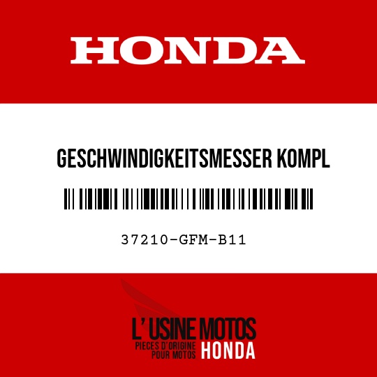 image de 37210-GFM-B11 GESCHWINDIGKEITSMESSER KOMPL