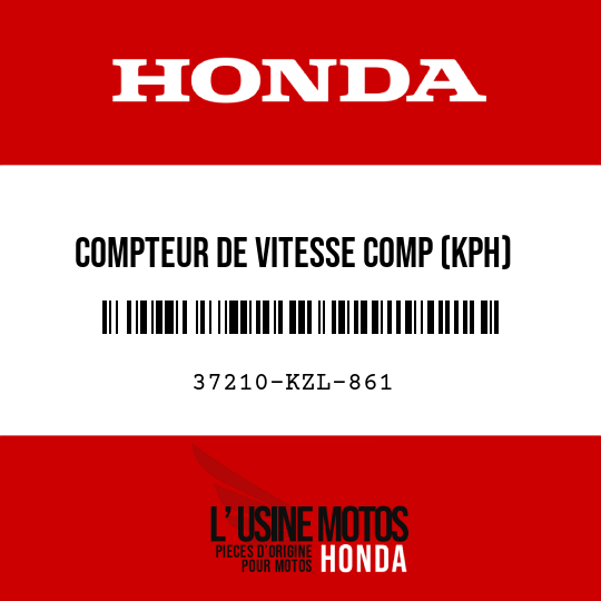 image de 37210-KZL-861 COMPTEUR DE VITESSE COMP (KPH)